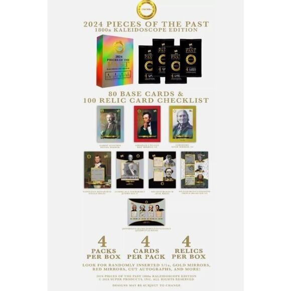 2024 PIECES OF THE PAST 1800s KALEIDOSCOPE EDITION 2 BOX LOT - Picture 2 of 2